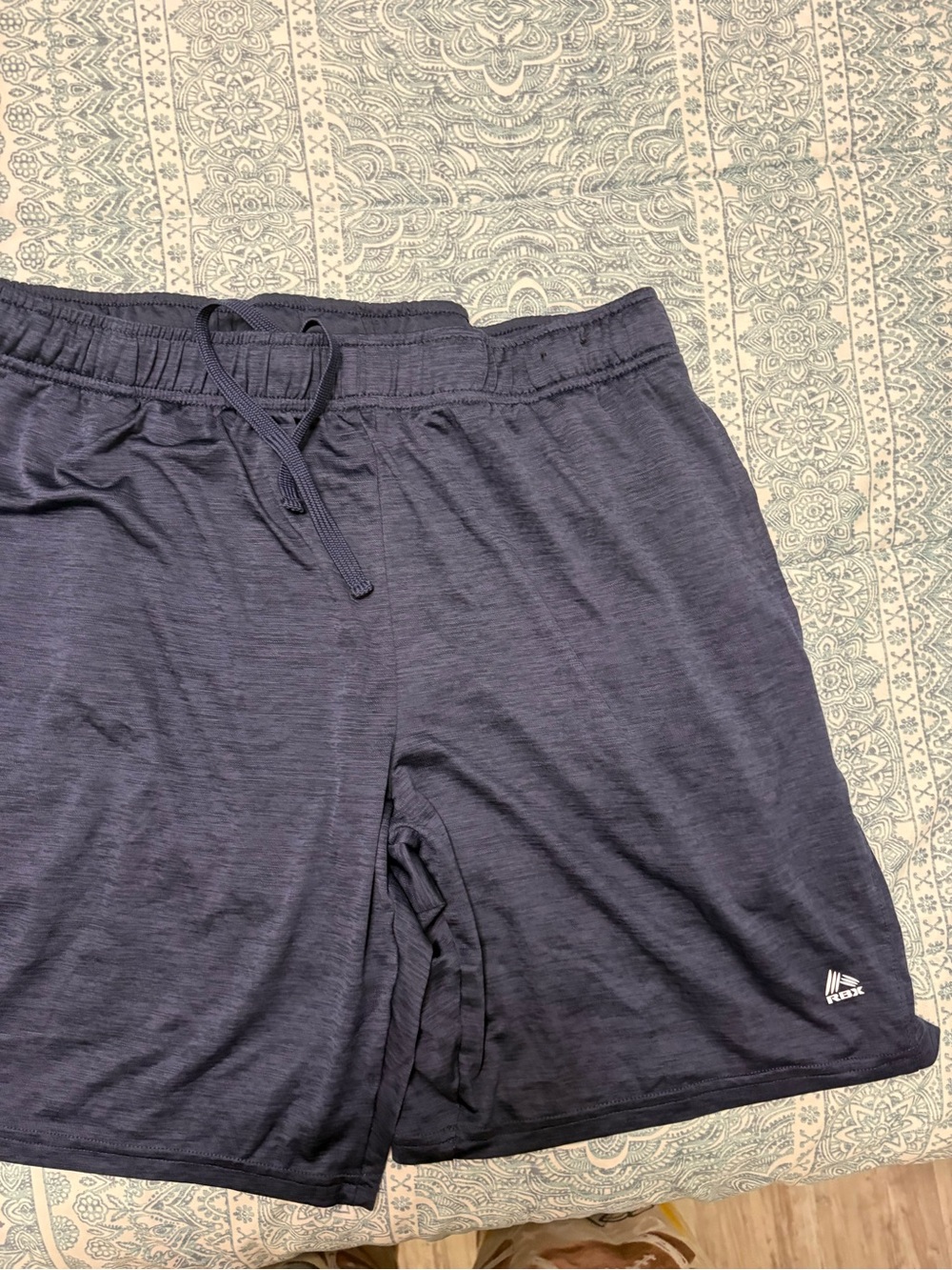 RBX Navy Athletic Drawstring Performance Shorts